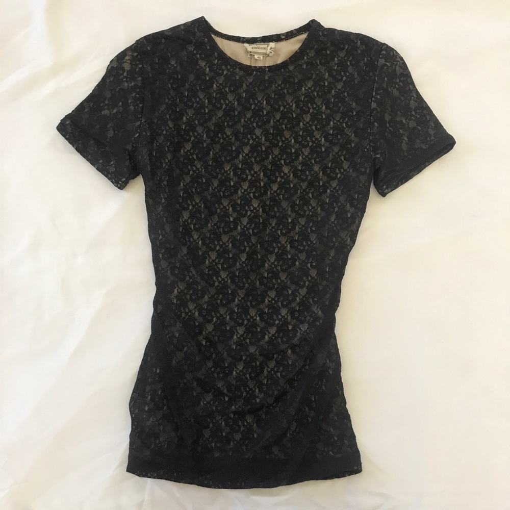 Vintage Gianni Versace Fitted Black Top